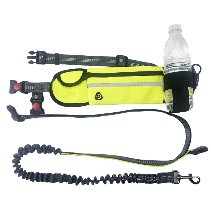 Suministros para mascotas amazonas mascota corriendo correa de cintura portátil bolsa de función completa correa de perro