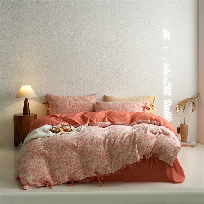 A類母子級60本綿二重糸四点セット純綿日本式裸寝シーツ三点セットベッド用品