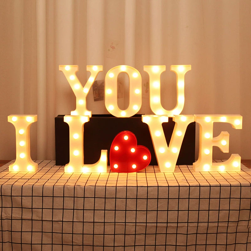 С днем рождения светодиодная буква световая табличка для девочек на день рождения