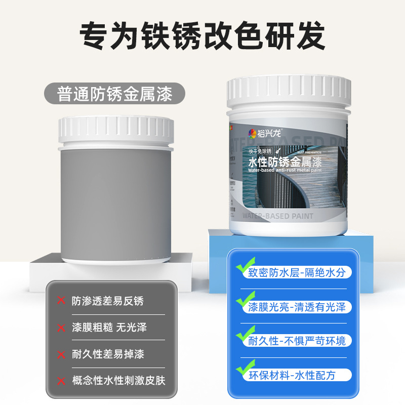 Краска антикоррозийная Yuxinglong драгоценный синий, 1кг