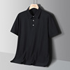 Seamless ice silk polo summer new pattern superior quality Short sleeved T-shirt Lapel jacket leisure time men's wear wholesale