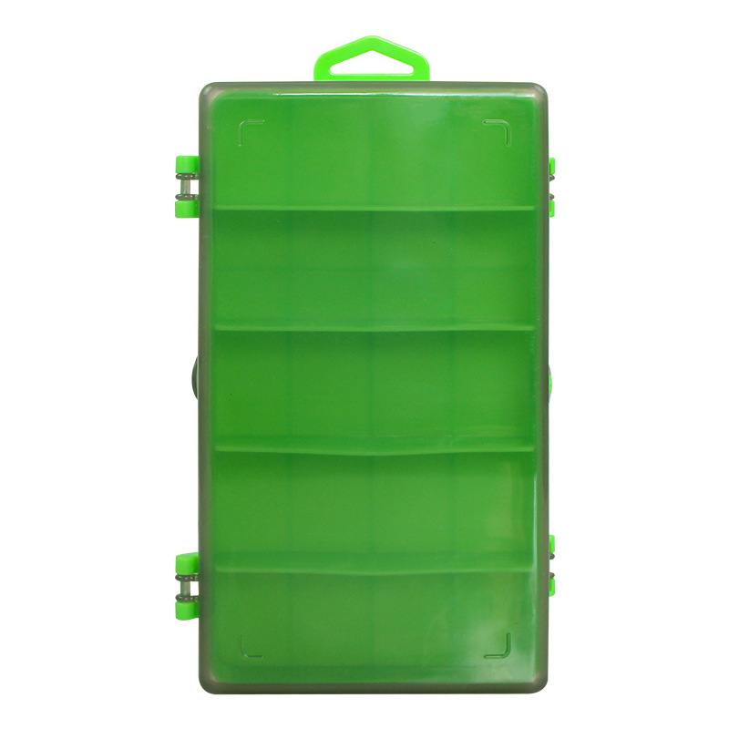 Accesorios para equipos de pesca transparente luya cebo caja de plástico caja de almacenamiento de doble capa imitación cebo falso cebo caja de fábrica al por mayor