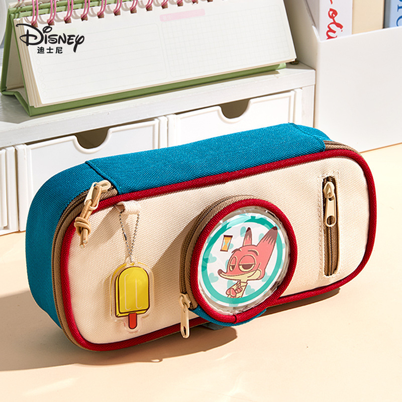 Disney adorable bolsas coreanas bolsas de lápiz de alta capacidad caja de papelería multifuncional bolsas de papelería de estudiantes