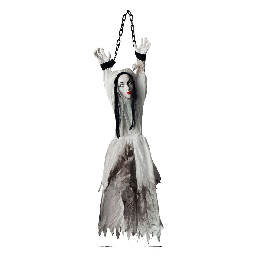 Popular Halloween fantasma Festival decoraciones atadas a mano hombres y mujeres vibración colgante fantasma Casa Encantada Cámara escena diseño accesorios al por mayor