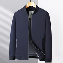 男士春装夹克2025新款红色喜爸爸衣服外套本命年中年男装春秋上衣