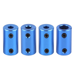 3D Printer Coupler, Rigid Aluminum Alloy Boat Model Coupler Motor Lead Screw DIY Accessories Carving Machine Blue