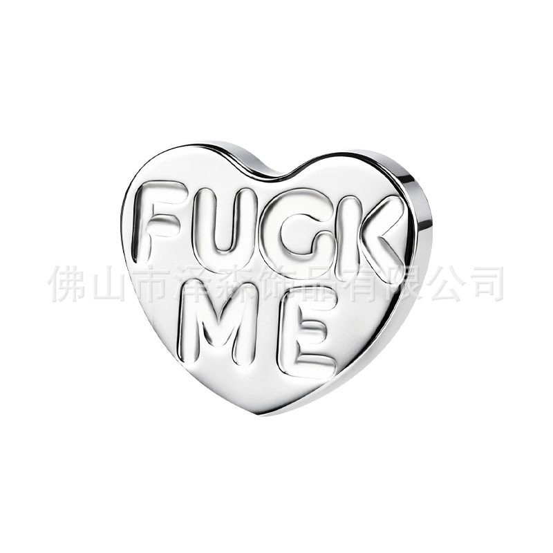 F136 Titanium Heart Letter Tongue Stud Lip Stud Ear Bone Stud Body Piercing Jewelry SUCKIT detail image 11
