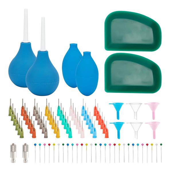 1 Set Color: as Shown in the Picture Material: Plastic Pottery Tools Ceramic Precision Pointed Applicator Bottle, Ceramic Smoother