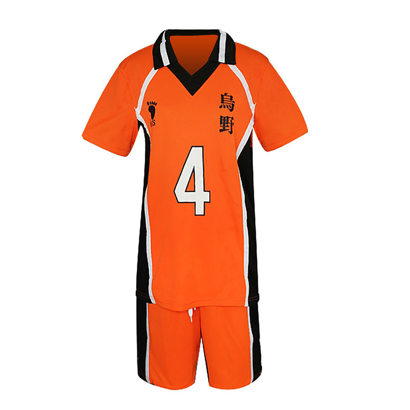 Camisa laranja nº 4 Karasuno / XS