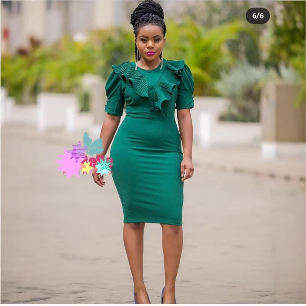 Cross-border e-commerce foreign trade AliExpress Amazon pencil skirt Africa plus size women's OL commuter solid color dress