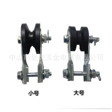 风扇灯吊杆固定夹 大小杆吊装滑轮  风扇灯安装五金配件