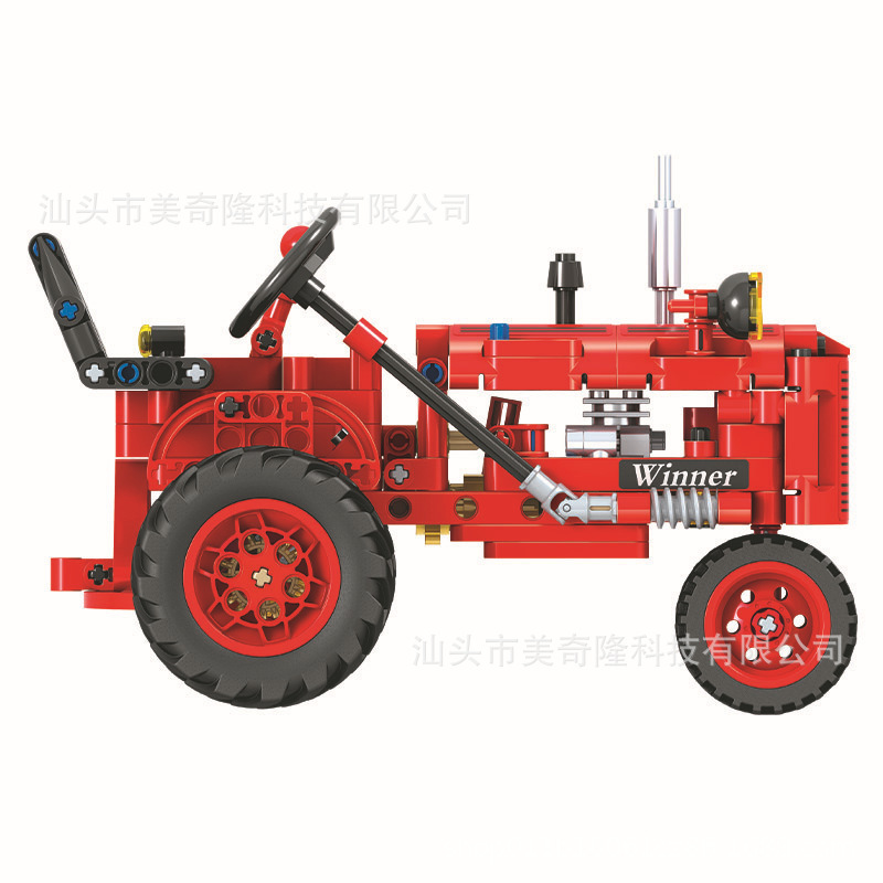 クロスボーダー Amazon クラシックトラクター 1:12 モデルテクノロジーエンジニアリングファーマーカー 7070 組み立てビルディングブロックおもちゃ|undefined