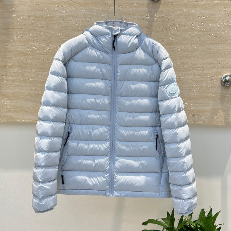 90白鸭绒排骨羽绒服女轻薄短款2025冬新款轻便简约情侣连帽外套男|undefined