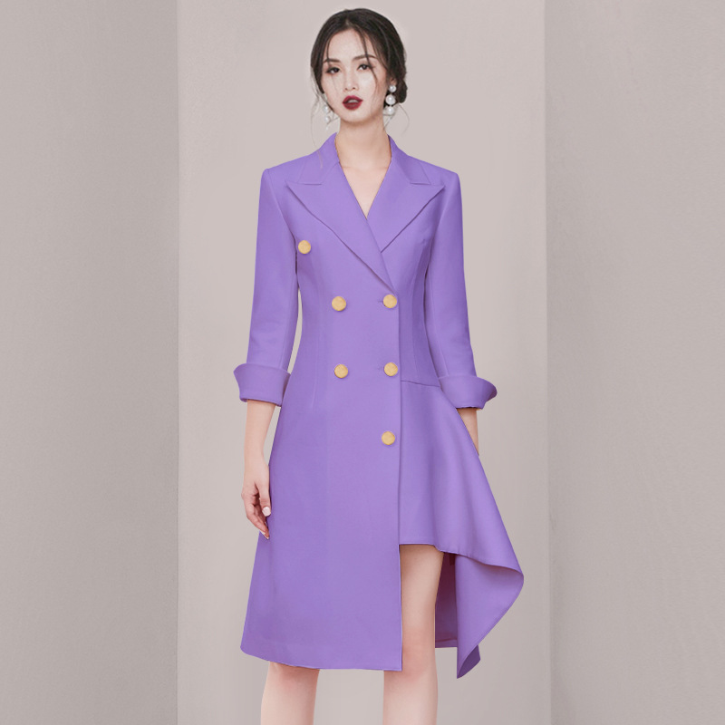 Design autumn purple small girls dress