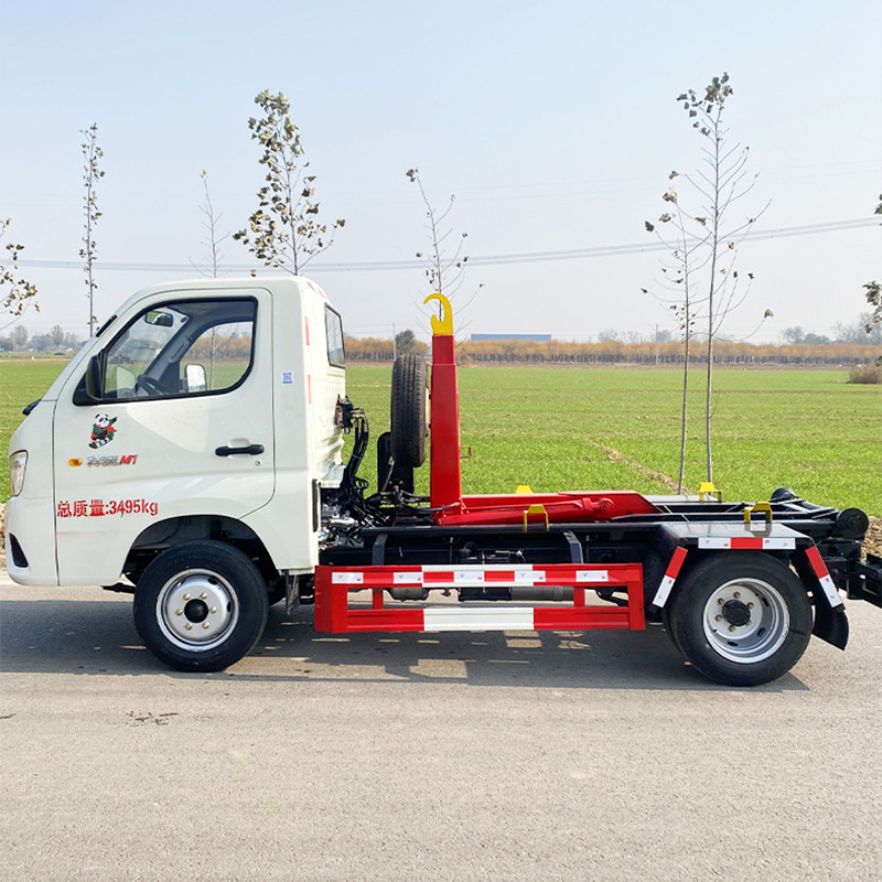 Guoling Liu Futian Xianghook brazo camión de basura propiedad camión de transporte de basura sanitario limpio camión de limpieza tipo vehículo