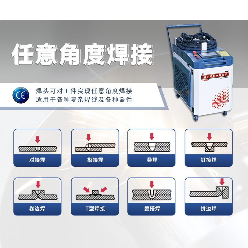 Máquina de soldadura láser móvil de 2000W para soldar tubos de acero inoxidable, equipo de soldadura de fibra óptica de alta eficiencia y ahorro de energía