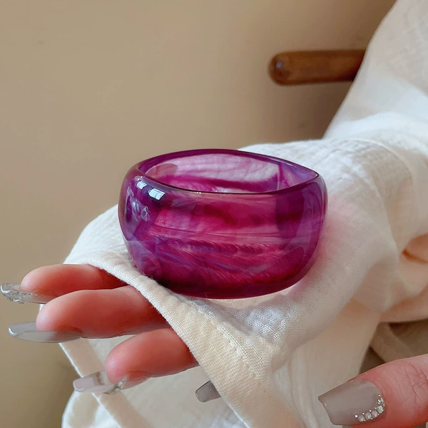 14# bracelet-purple-resin