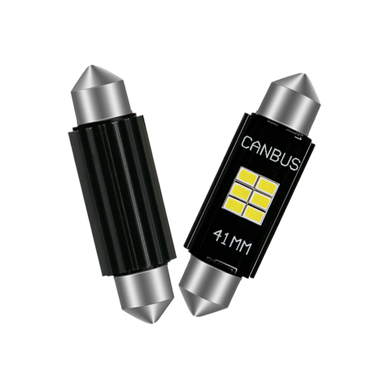 LED luz de techo luz de lectura del coche 31 ~ 41MM tamaño luz de la matrícula 3020 cuentas de la lámpara brillante electrodeless doble señaló Luz