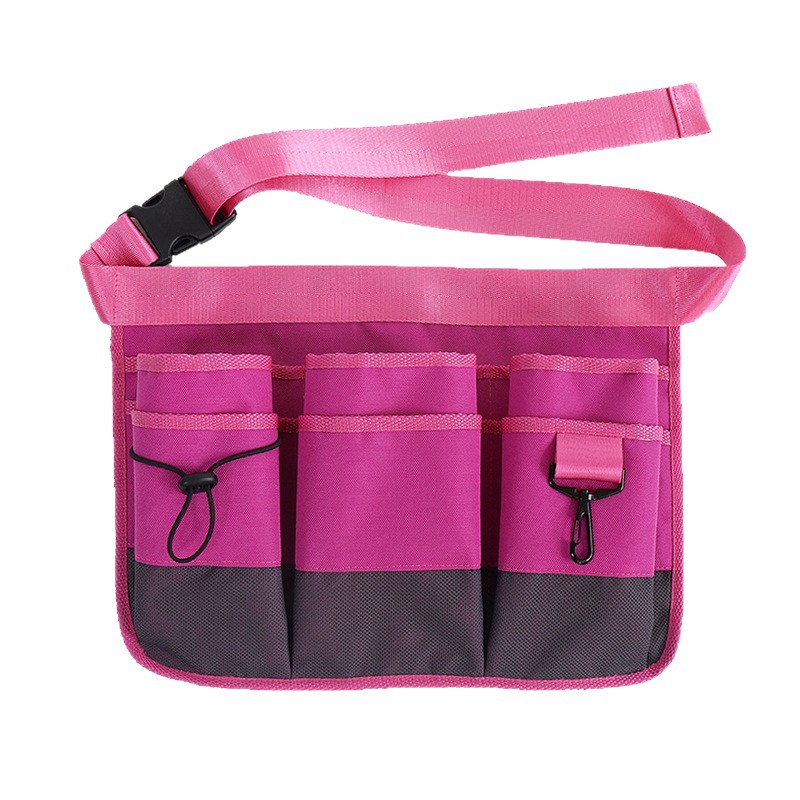 Amazon delantal de tela de Oxford, cintura corta de tela de malla transpirable, bolsas de herramientas populares europeas y americanas, delantal