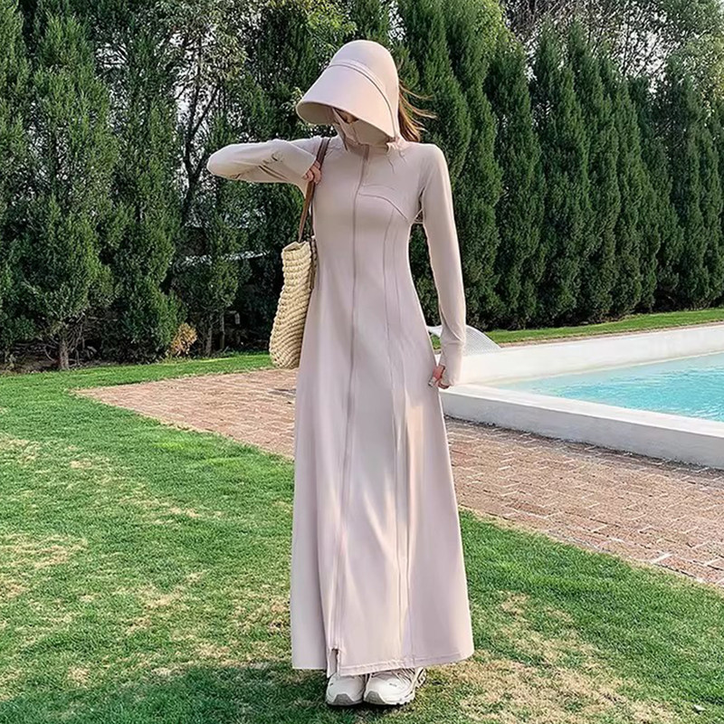 Full-Body Sun Protection Clothing for Women 2026 Summer New Long Ultra-Thin Sun Protection Clothing Ice-Feel Anti-Uv Dress Full-Body Sun Protection Clothing for Women 2026 Summer New Long Ultra-Thin Sun Protection Clothing Ice-Feel Anti-Uv Dress