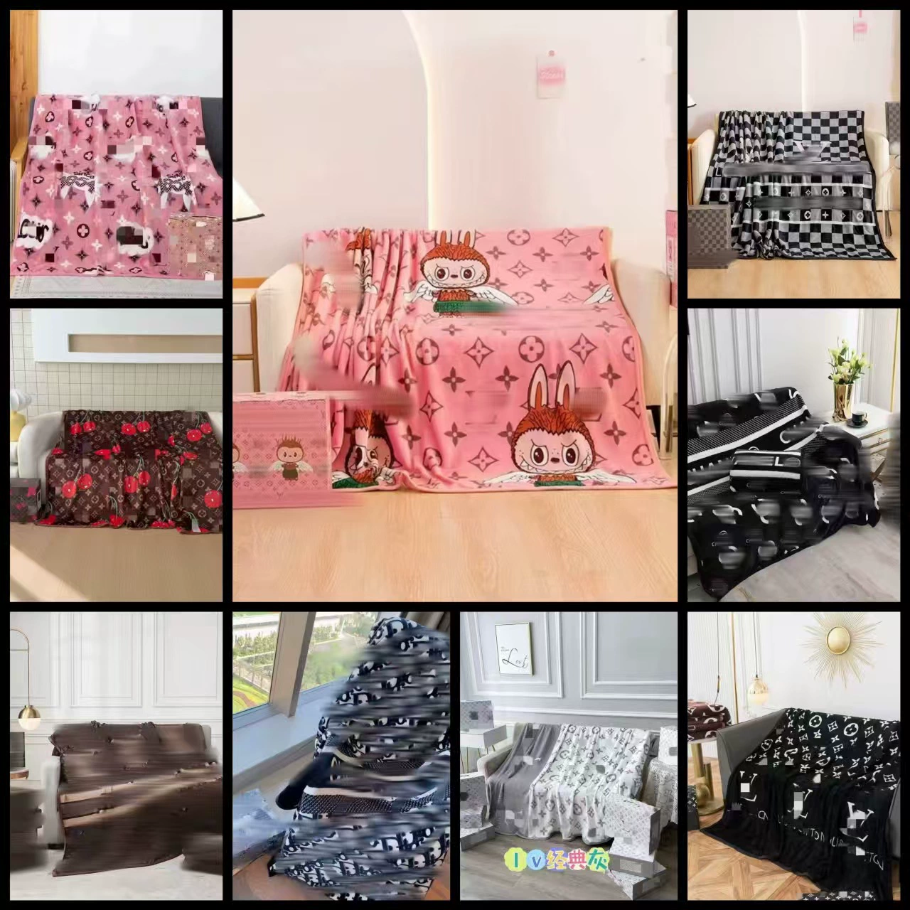 Фланелевый коралловый бархатный одеяло для дивана, подарочная коробка, увеличенная толщина, оптом