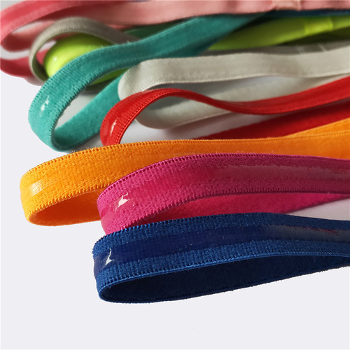 European and American popular candy-colored silicone elastic rope yoga sports hairband thin headband running headwear football spring