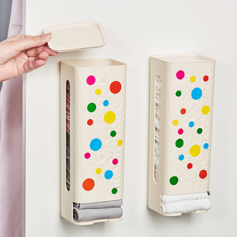 ドーパミン下着靴下収納ケース引き出し式たんすの中に穴を開けない壁掛け収納ケース防塵整理神器|undefined