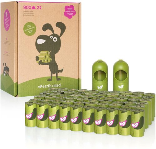 Manufacturer's custom printed scented biodegradable pet waste bags and dog poop bags