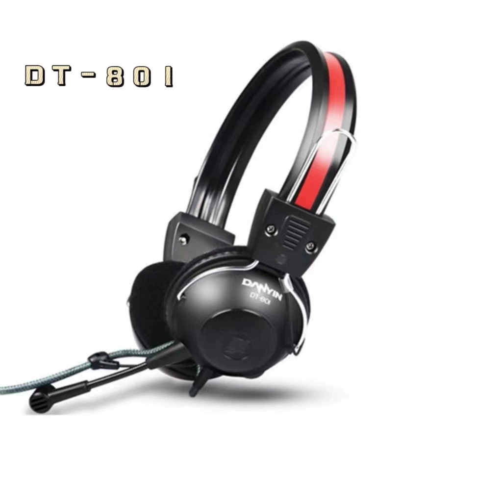 Danyin/электрический звук DT801 Проводная гарнитура компьютер двойной штекер бас мультимедийная Музыкальная гарнитура