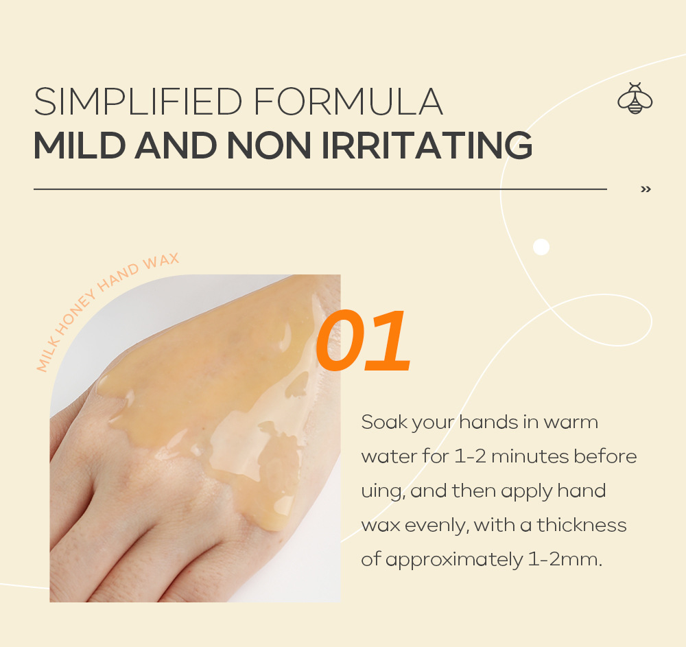 Cross-border QUIYUM milk Honey Hand Wax 50g Moisturizing, hydrating and hydrating hand care skin care products in stock from the manufacturer undefined