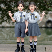 校服JK小学生夏季学院风幼儿园园服夏款儿童一年级班服两件套