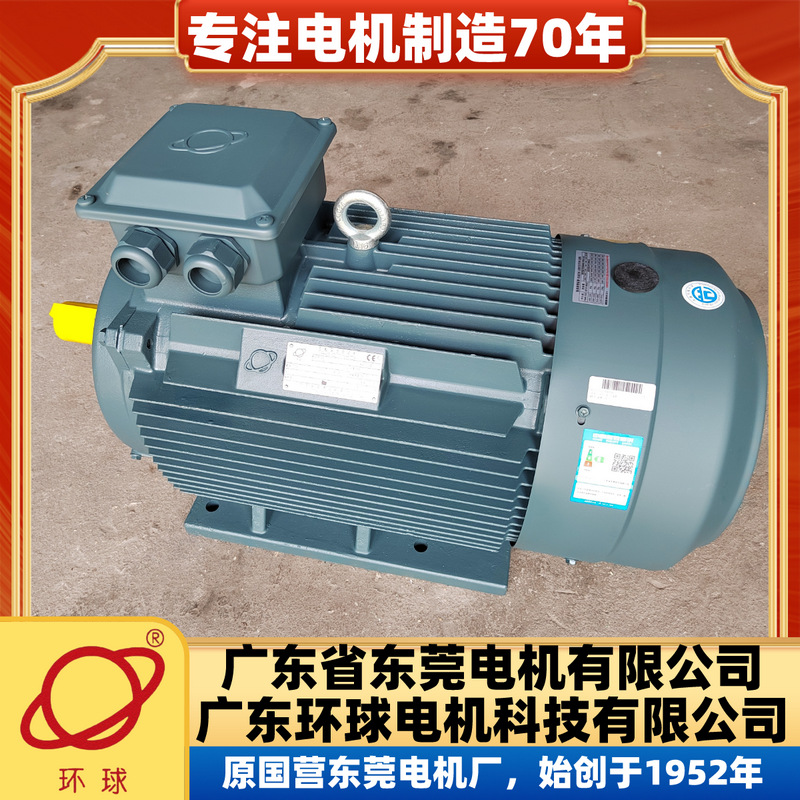 广东东莞环球电机YE4-315L2-4-200KW三相节能电动机新国标二级能