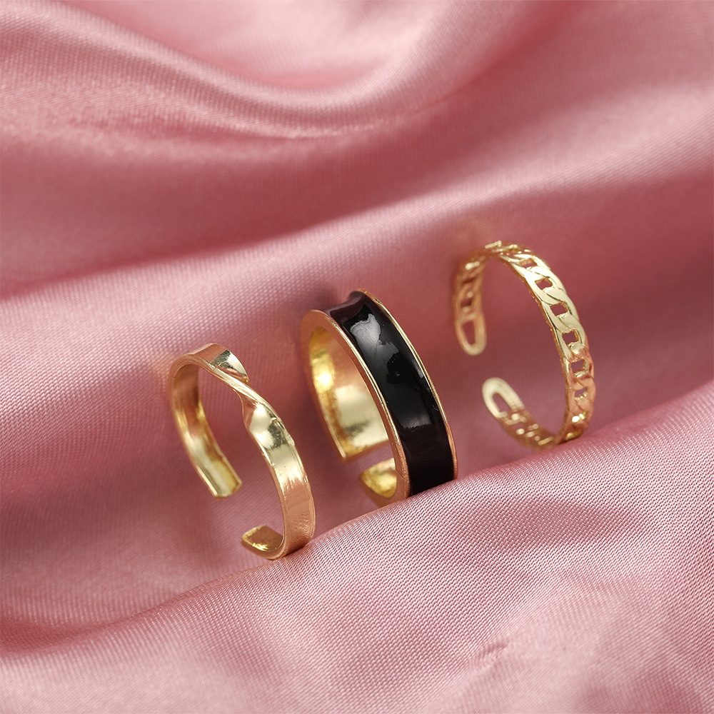 wholesale jewelry 4 circle alloy butterfly ring Nihaojewelry