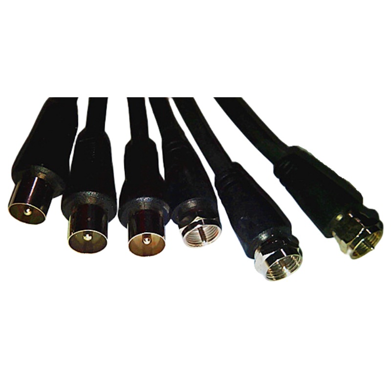 ͭ�������ߵ����߹�ת��RF�ߺ�ɫ75-5ͬ��F��ͷCABLE��Ƶ������