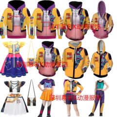 万圣节新品韩流猎魔女团cos服鲁米儿童飞飞袖连衣裙卫衣批发