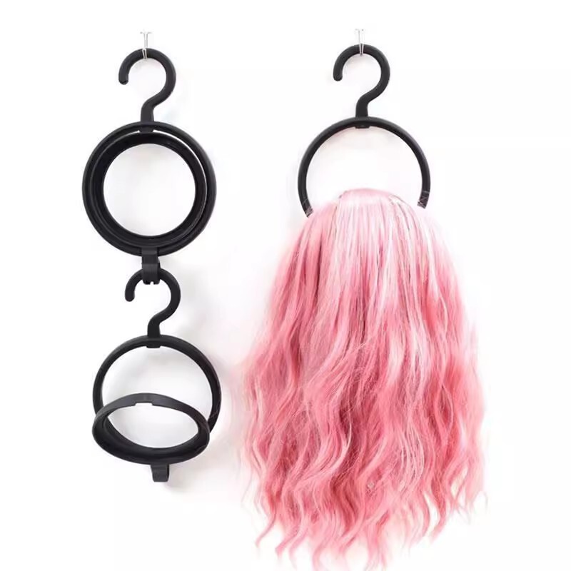 Wig Storage Rack Hook Hanging Bracket Round Plastic Stackable Hat Scarf Bag Organizer Hook