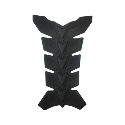 Motorcycle 3D Fuel Tank Cap Sticker Rubber Fish Bone Sticker Large Motorcycle Fuel Tank Fish Bone Sticker Modified Sticker Motorcycle Sticker (Body sticker) - black