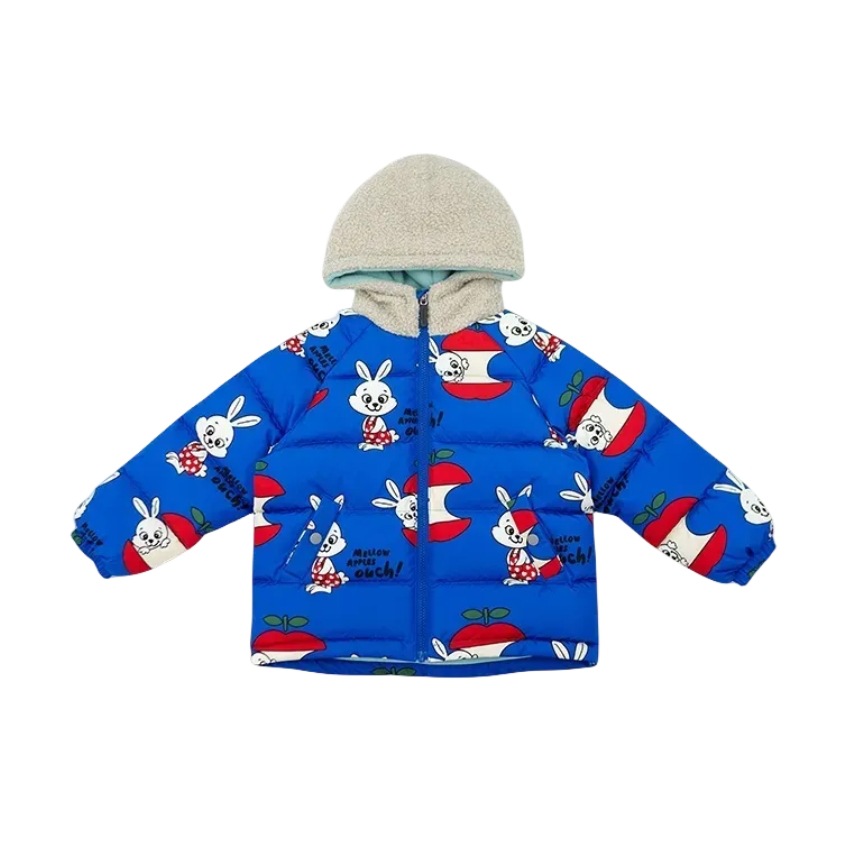 2025 nueva ropa para niños coreanos de dibujos animados acolchado para niños abrigo de algodón cálido y grueso para bebés abrigo de algodón para niños de invierno