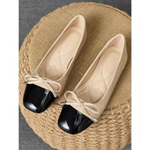 D 32861 Round Toe Flat Ballet Shoes ������ƴɫ��Ь