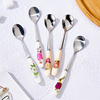 Ceramics, mixing stick stainless steel, milk tea, coffee spoon, wholesale