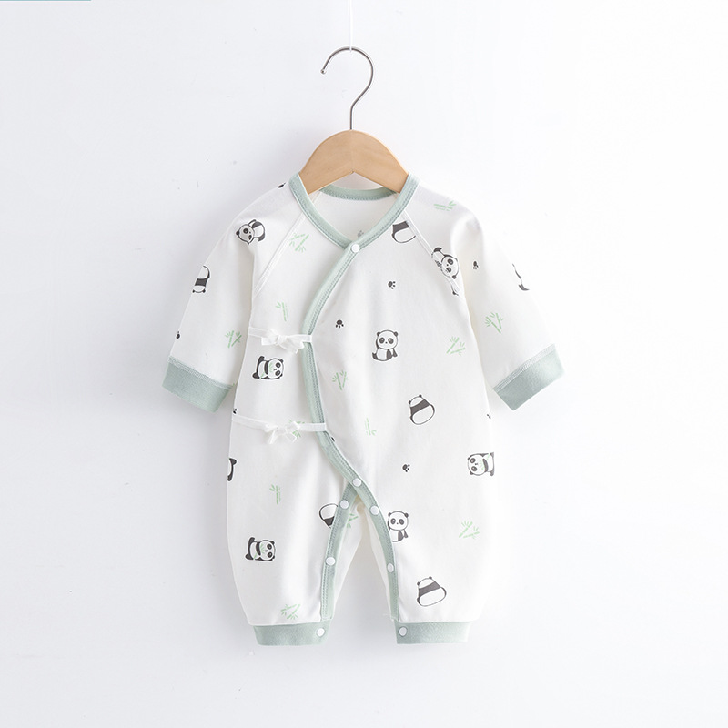 Ropa para niños otoño bebé mono cuatro estaciones sin hueso puro algodón bebé mameluco recién nacido manga larga mameluco