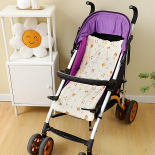Baby Car Pad Cart Pad Cotton Gauze Autumn and Winter Soft Bean Velvet Cotton Car Pad General Model Cross-border Wholesale