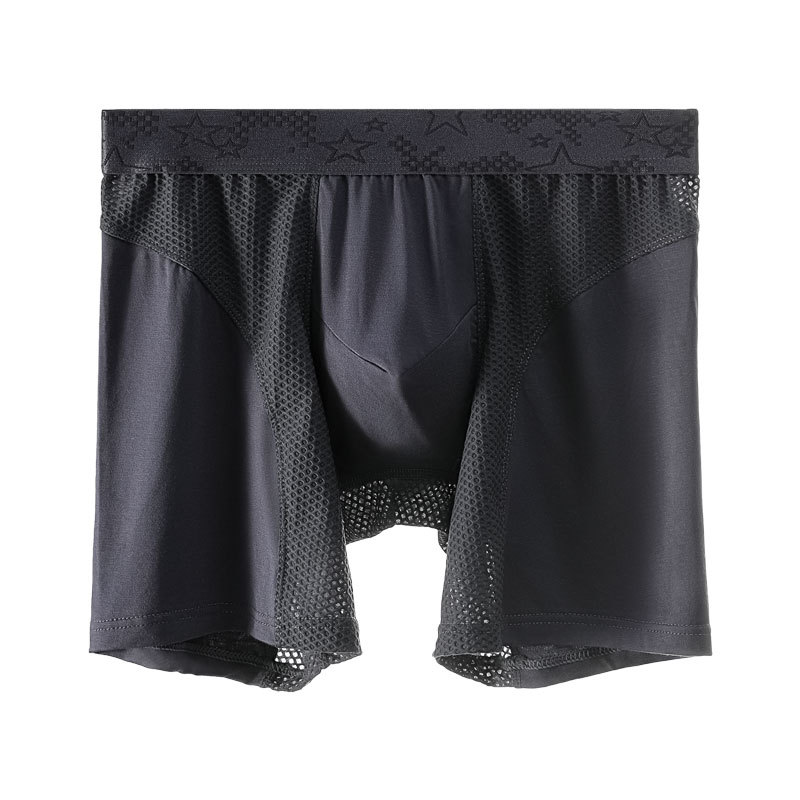 Elementos austriacos calzoncillos deportivos largos para hombres calzoncillos boxer piernas antidesgaste corriendo pantalones cortos de cuatro esquinas de gran tamaño bragas de entrenamiento