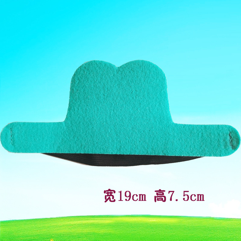 직선형 녹색 머리띠 폭 19cm 높이 8cm / 모든 야드