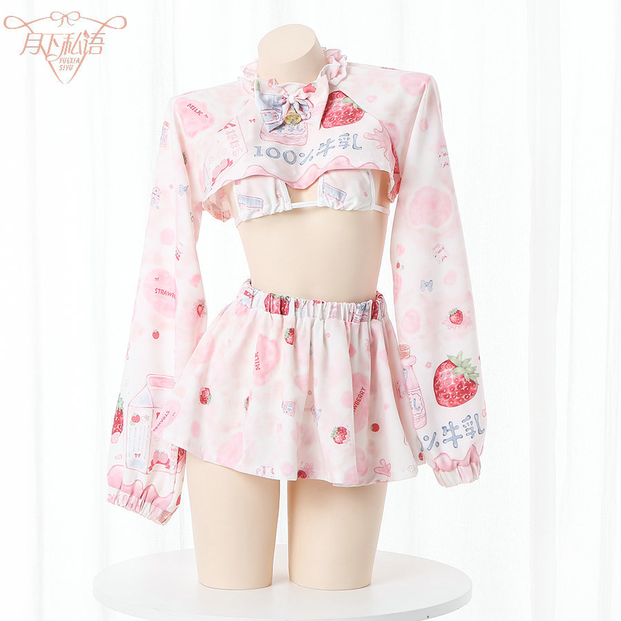 月下私语2022年新款蕾丝高级感睡裙火辣情绪内衣女仆制服装|ms