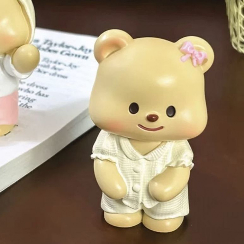 网红黄油小熊换装盲盒奶油小熊周边公仔可爱桌面摆件玩偶生日礼物|undefined