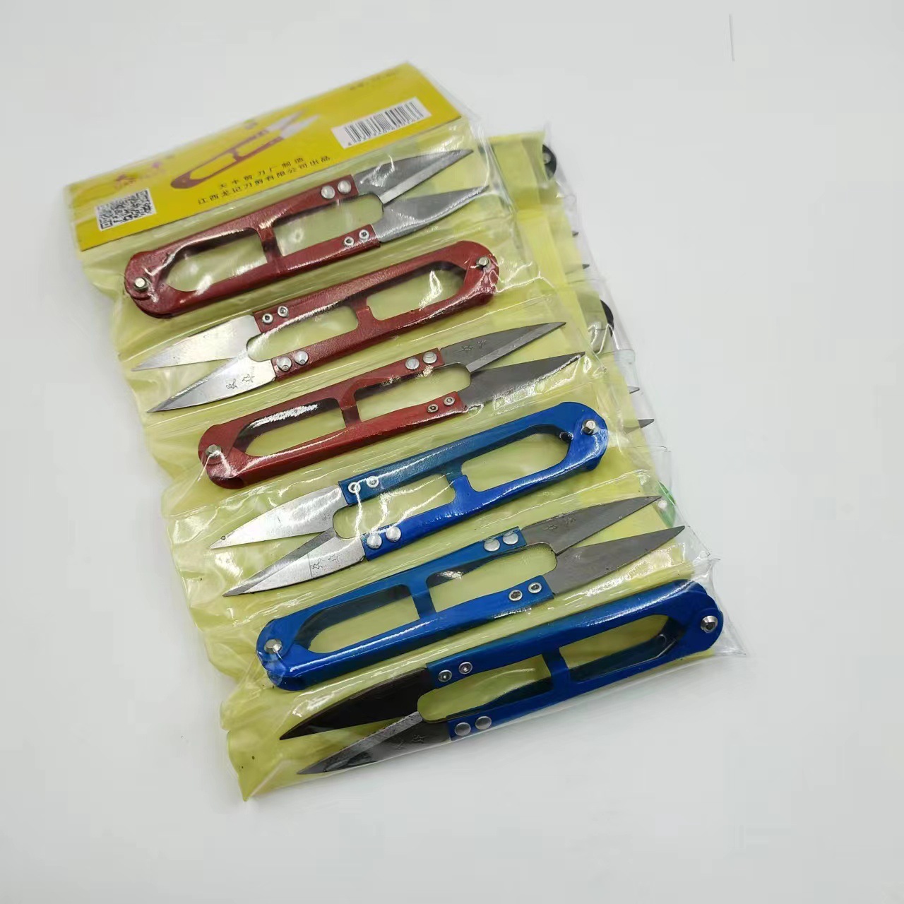 天丰纱剪居家日用U型弹簧纱剪十字绣服装线头剪裁缝剪彩色小剪刀