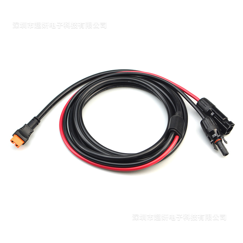 供应XT60母头转MC4太阳能连接线太阳能板储能电源充电线 12AWG线
