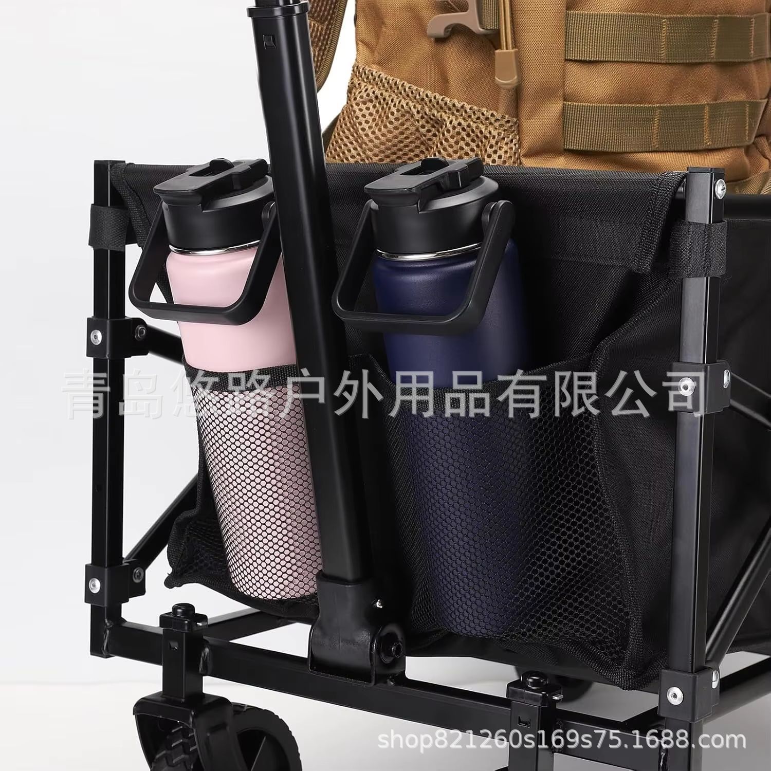 Venta directa de fábrica carrito plegable portátil hermoso jardín plegable ATV camping plegable multifunción empuje manual