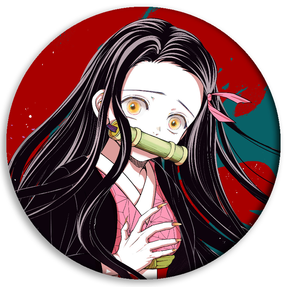 Ghost Blade insignia anime periférico carbón Zhilang usted frijoles mi esposa Shan Yi insignia barra redonda colgante